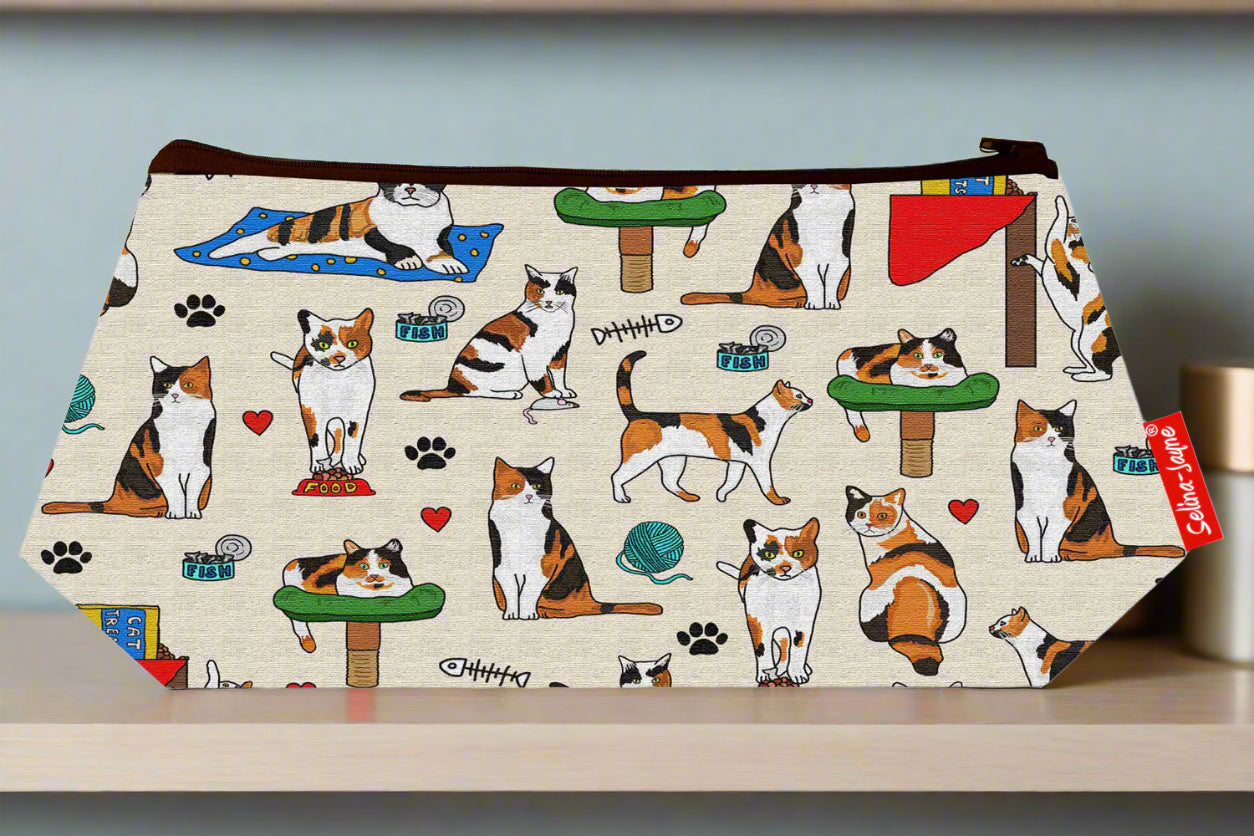 Calico Cats Makeup Bag