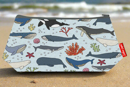 Whales Makeup Bag