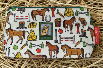 Horses Makeup Bag