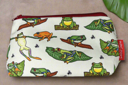 frogs makeup bag