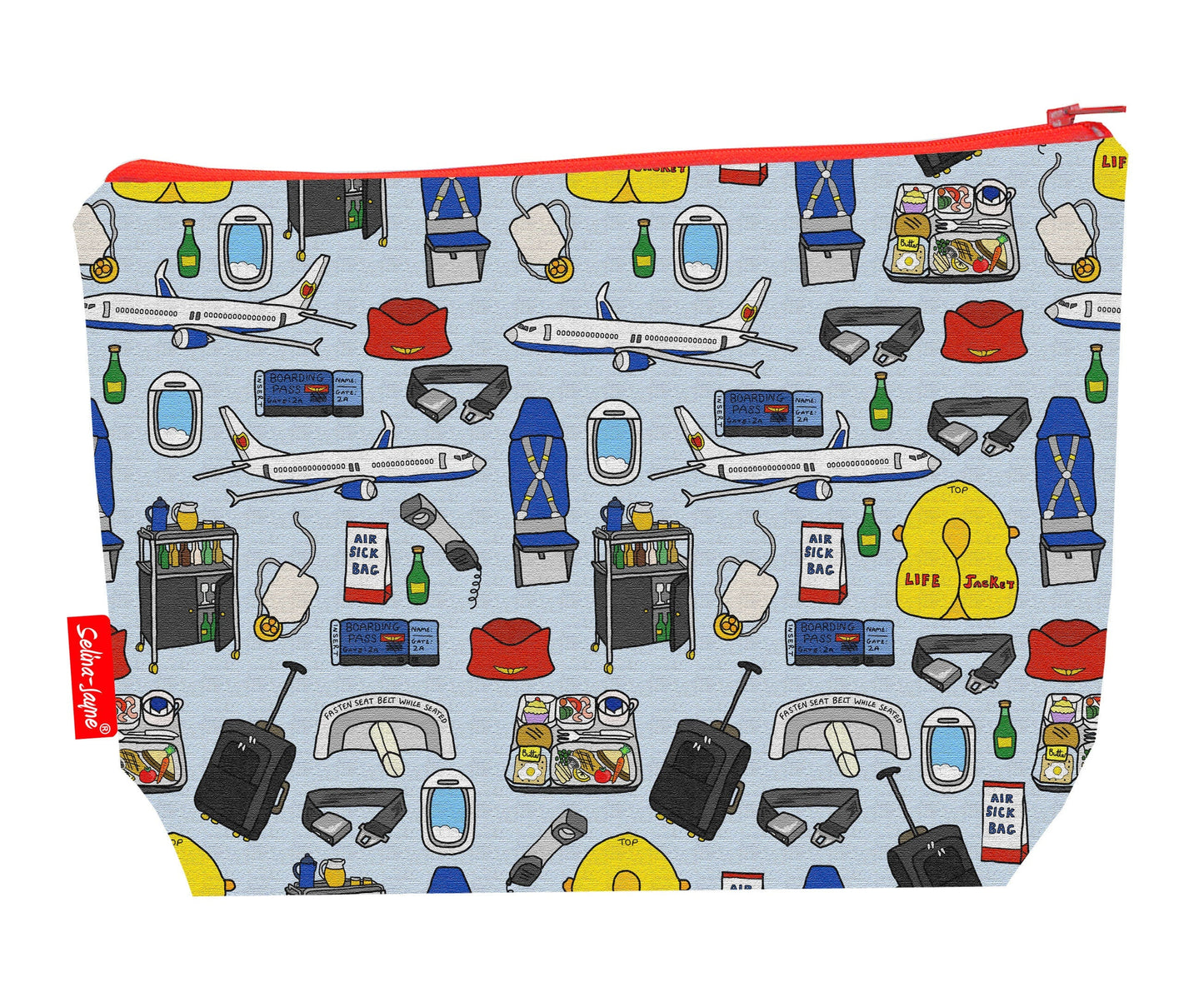 Cabin Crew Toiletry Bag by Selina-Jayne - Premium aviation-themed wash bag with vibrant HD print