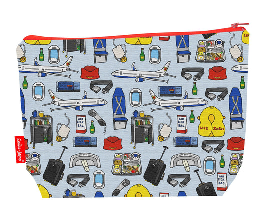 Cabin Crew Toiletry Bag by Selina-Jayne - Premium aviation-themed wash bag with vibrant HD print