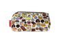 Cakes cosmetic bag featuring vibrant baking-inspired print with wipe-clean lining and coordinated zipper by Selina-Jayne Designs