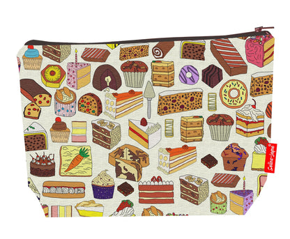 Premium Cakes wash bag with washable lining - Perfect gift for bakers and cake lovers