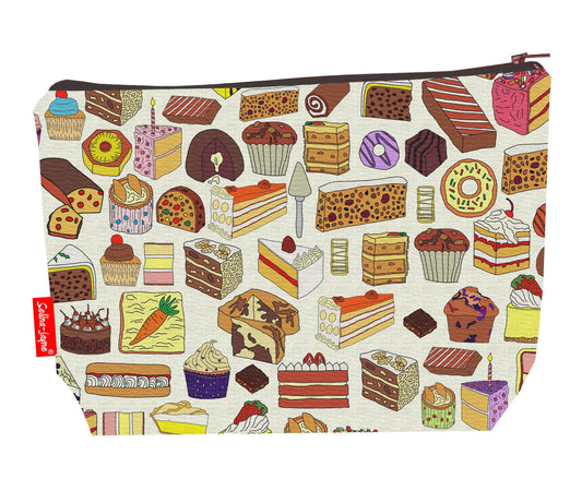 Cakes Toiletry Bag by Selina-Jayne - Premium cupcake-themed wash bag with vibrant HD print