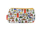 Camping cosmetic bag featuring vibrant outdoor-inspired print with wipe-clean lining and coordinated zipper by Selina-Jayne Designs