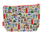 Camping toiletry bag with vibrant outdoor design, washable lining and colour-coordinated zip by Selina-Jayne Designs