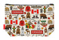 Canada toiletry bag featuring Canadian maple leaf flag design by Selina-Jayne Designs