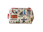 Care Assistant cosmetic bag featuring vibrant healthcare-inspired print with wipe-clean lining and coordinated zipper by Selina-Jayne Designs
