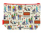 Care Assistant toiletry bag featuring vibrant healthcare worker design with washable lining by Selina-Jayne Designs