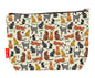 Cats toiletry bag featuring vibrant feline design with washable lining by Selina-Jayne Designs