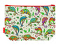 Chameleon toiletry bag featuring vibrant reptile design with washable lining by Selina-Jayne Designs