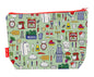 Chef toiletry bag featuring vibrant culinary professional design with washable lining by Selina-Jayne Designs