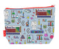 Chemistry toiletry bag featuring vibrant science design with washable lining by Selina-Jayne Designs