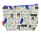 Chiropodist toiletry bag featuring vibrant podiatry design with washable lining by Selina-Jayne Designs