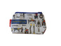 Chiropractor cosmetic bag featuring vibrant healthcare-inspired print with wipe-clean lining and coordinated zipper by Selina-Jayne Designs