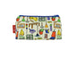 Cleaner cosmetic bag with vibrant occupation-themed print