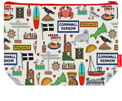 Premium Cornwall wash bag with washable lining and 29cm practical size