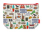 Cornwall toiletry bag with vibrant Cornish print by Selina-Jayne Designs