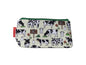 Cows cosmetic bag with vibrant farm animal print
