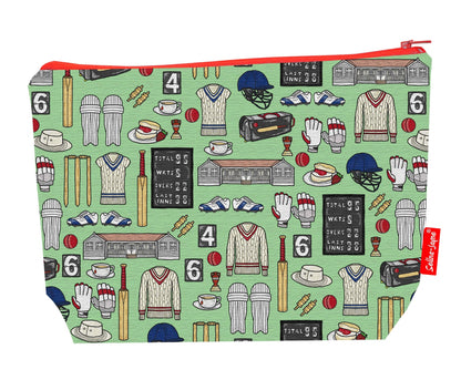 "Cricket wash bag interior detail - wipe-clean lining and durable polyester construction