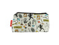 Criminologist cosmetic bag with vibrant forensic science print