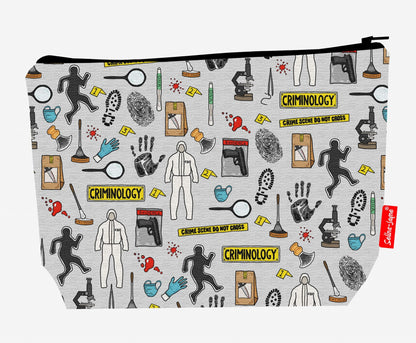 Criminologist wash bag interior detail - wipe-clean lining and durable polyester construction