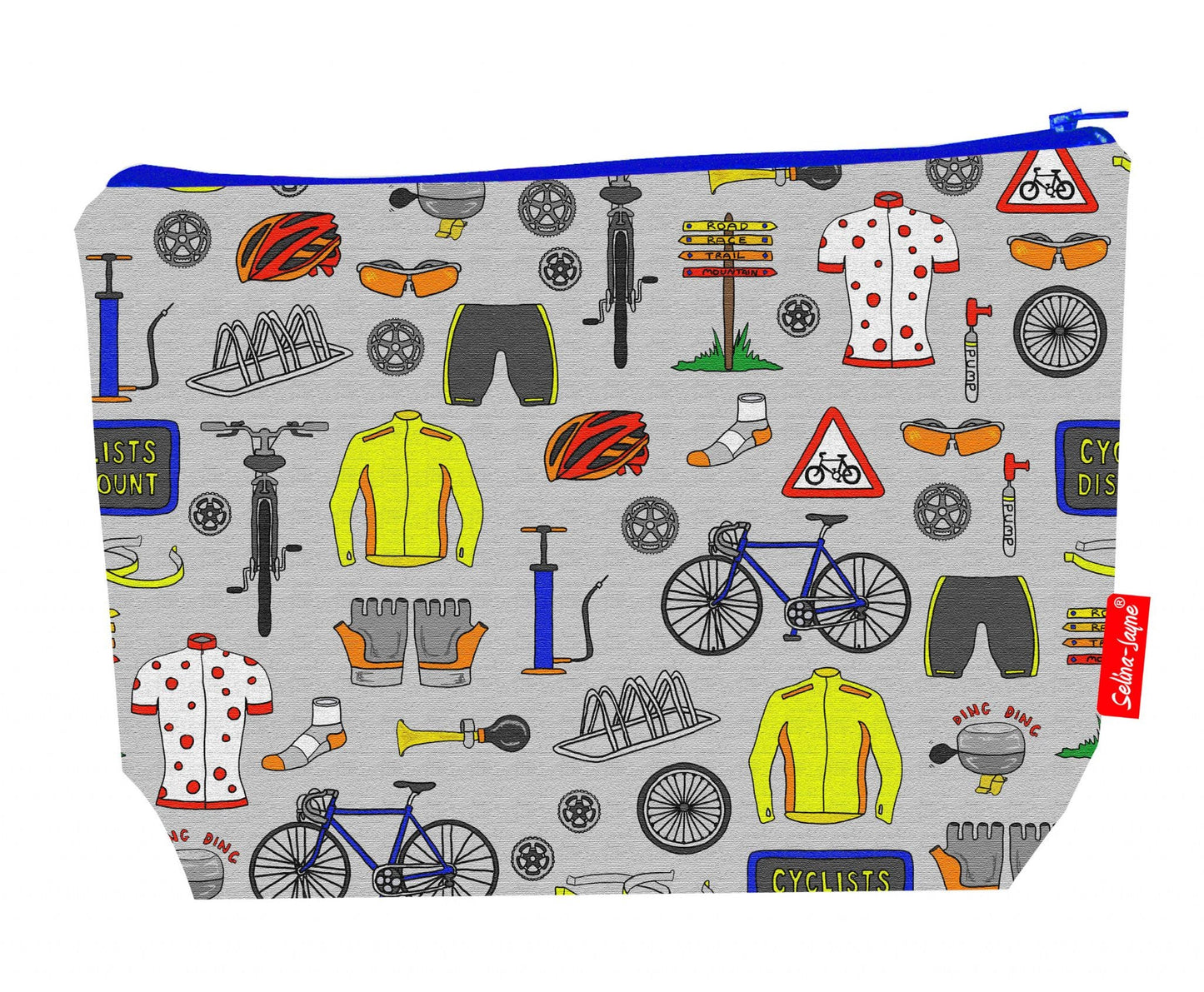 Cycling wash bag interior detail - wipe-clean lining and durable polyester construction
