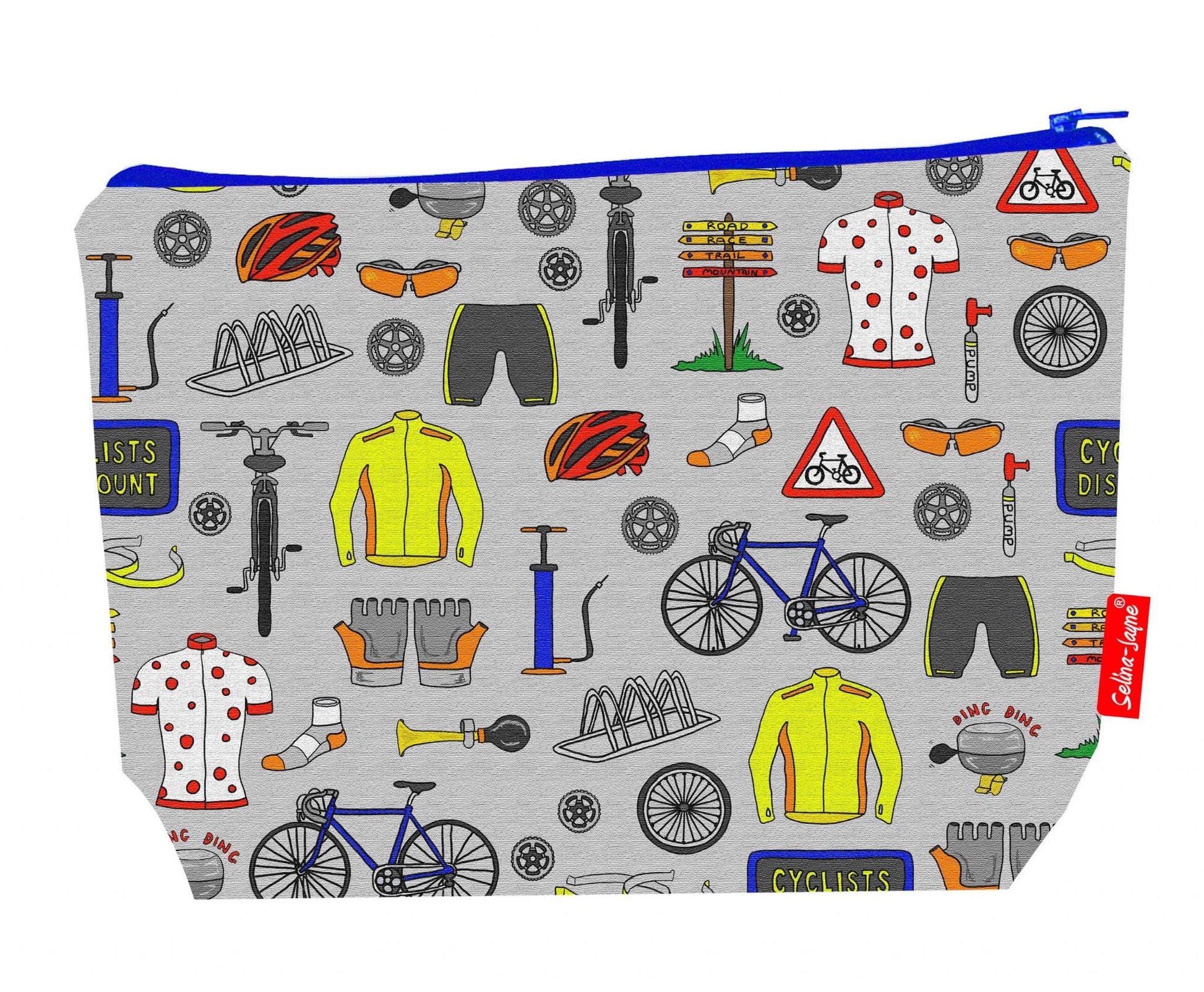 Cycling wash bag interior detail - wipe-clean lining and durable polyester construction
