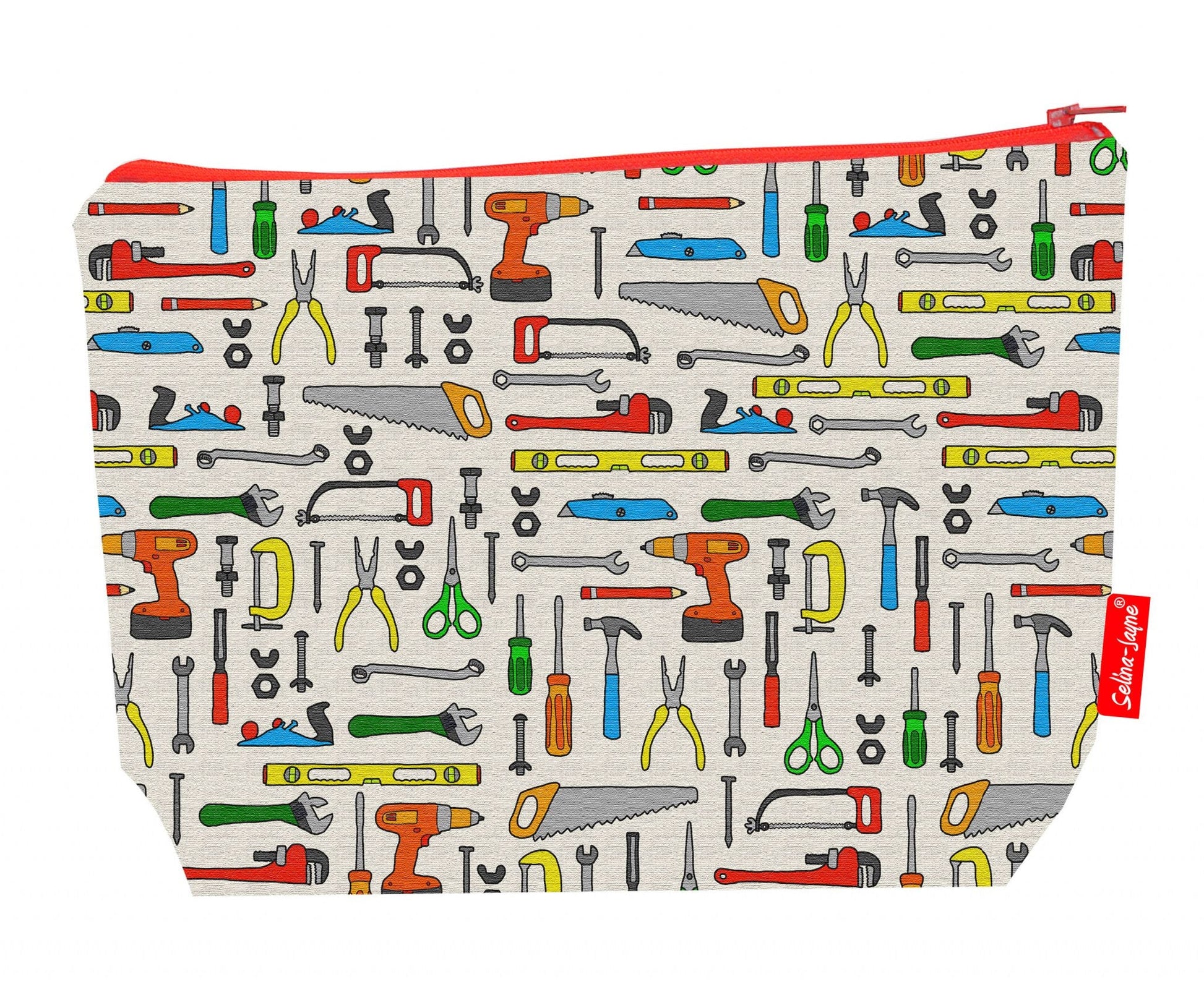 Premium 29cm DIY wash bag with washable lining and durable polyester construction