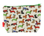 Dachshund dogs toiletry bag with vibrant sausage dog print by Selina-Jayne - 29cm premium wash bag