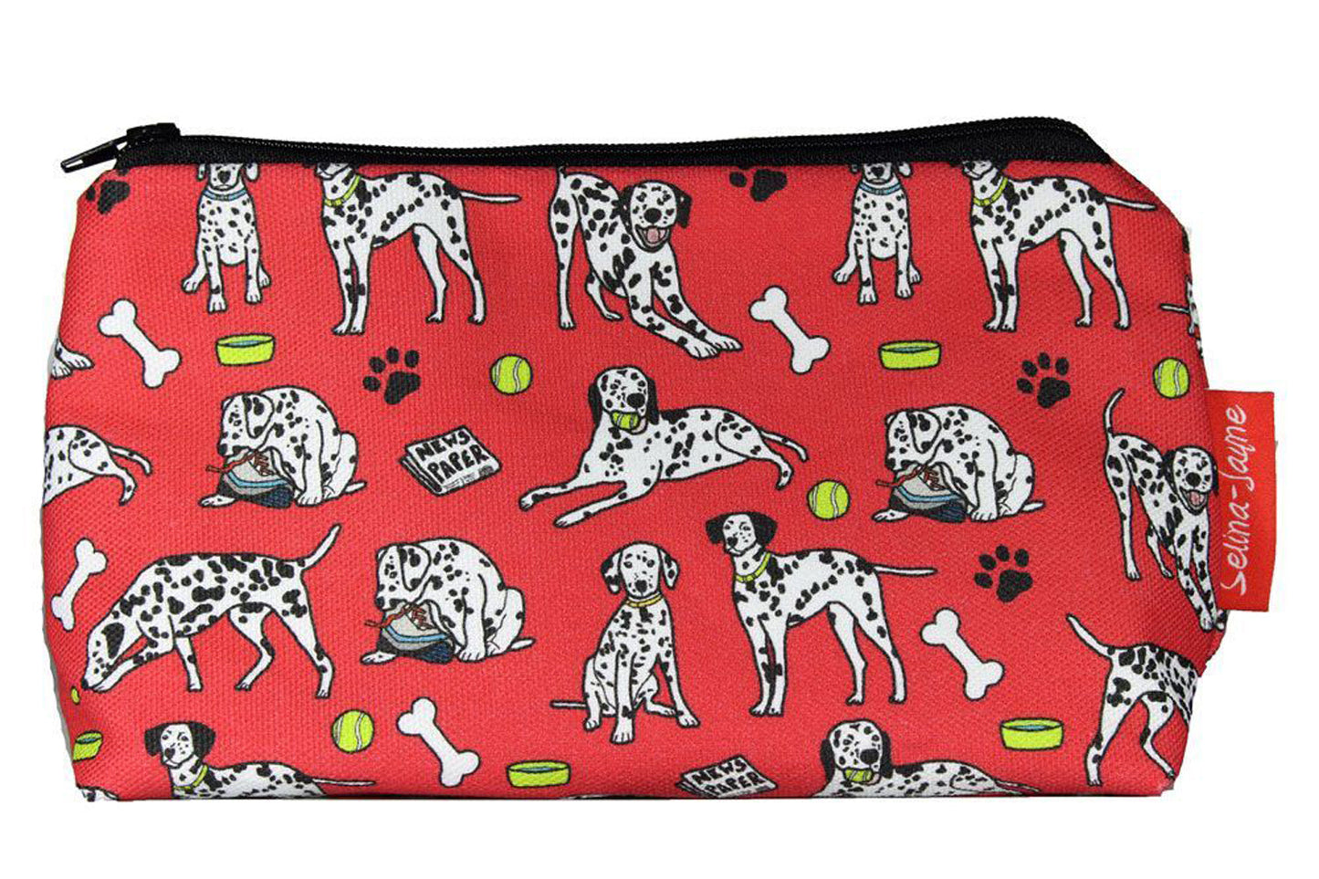 Selina-Jayne Dalmatian lover makeup bag with wipe-clean lining