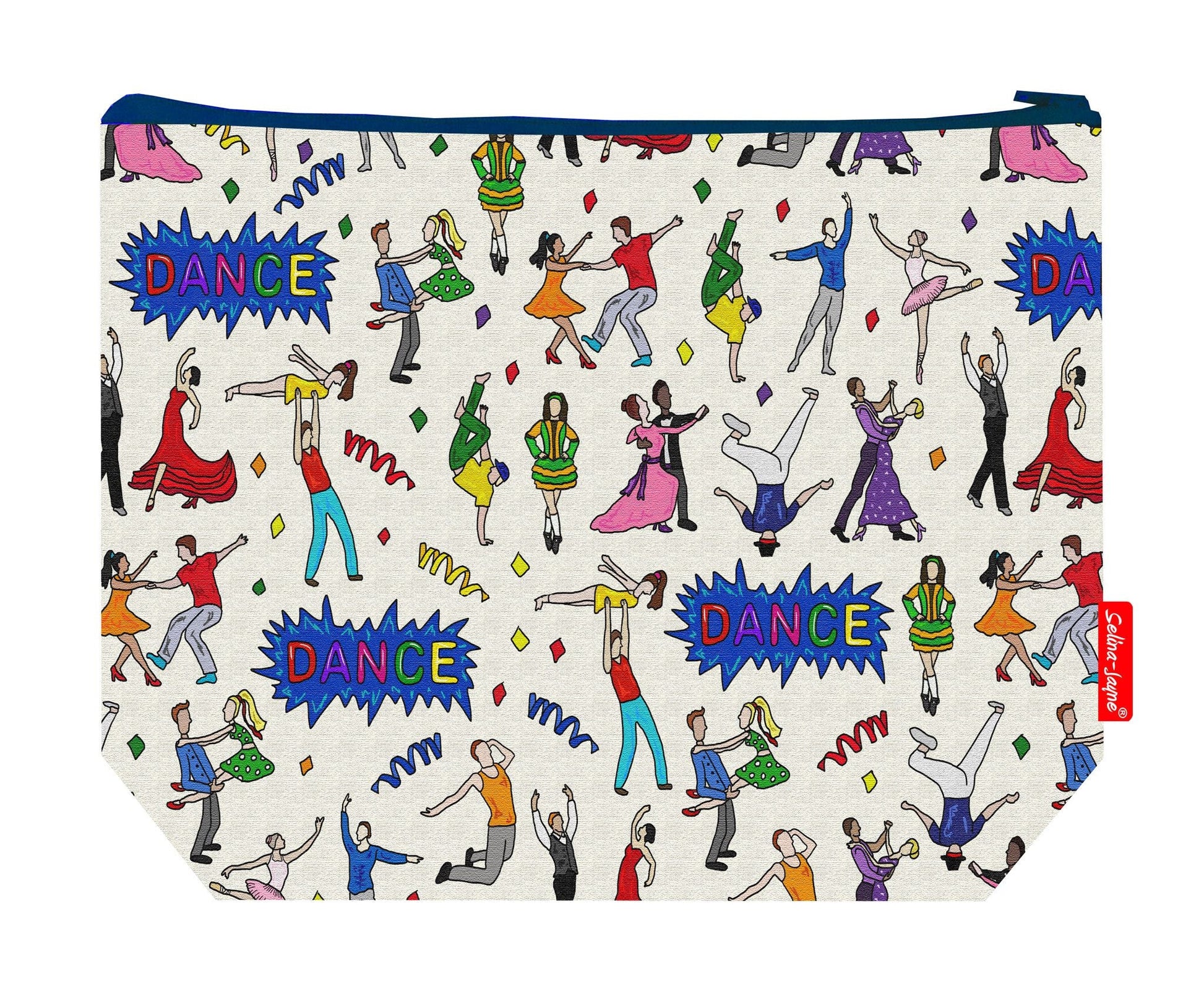 Dance wash bag interior detail - wipe-clean lining and durable polyester construction