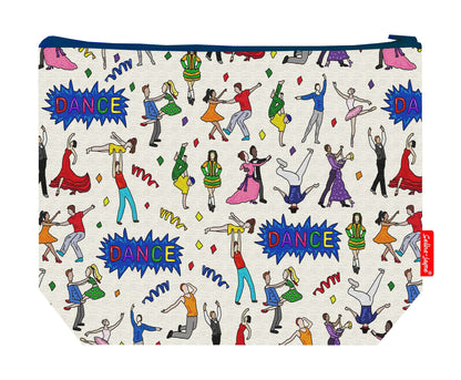 Dance wash bag interior detail - wipe-clean lining and durable polyester construction