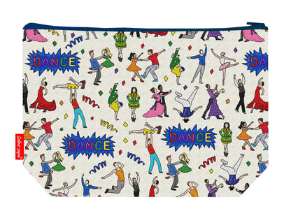 Dance toiletry bag with vibrant dancer print by Selina-Jayne - 29cm premium wash bag