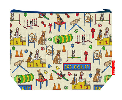 Premium 29cm dog trainer's wash bag with washable lining and durable polyester construction