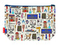 Dog groomer toiletry bag featuring pet styling design with vibrant HD print by Selina-Jayne Designs