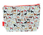 Dogs toiletry bag featuring charming canine design with vibrant HD print by Selina-Jayne Designs
