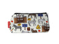 Donkey cosmetic bag with charming animal illustration on durable polyester fabric with colour-coordinated zipper