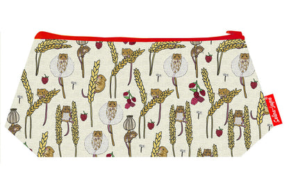 Premium Dormouse makeup bag featuring wipe-clean lining and colourfast HD print, perfect gift for wildlife lovers