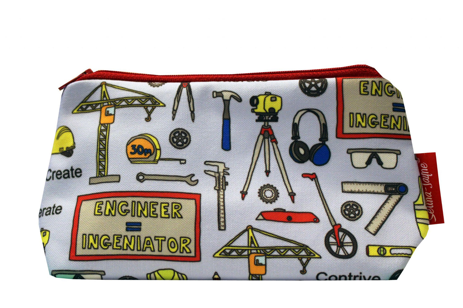 Premium Engineer makeup bag featuring wipe-clean lining and colourfast HD print, perfect gift for engineers