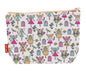 Fairies toiletry bag with magical design showing washable lining and zip detail