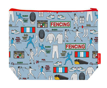 Premium fencing wash bag with practical 29cm size and vibrant HD print