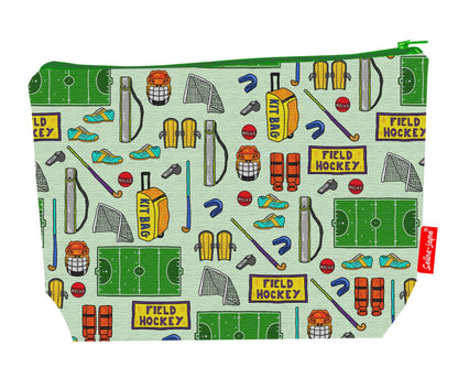 Premium field hockey wash bag with practical 29cm size and vibrant HD print