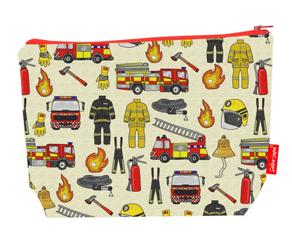 Premium firemen wash bag with practical 29cm size and vibrant HD print