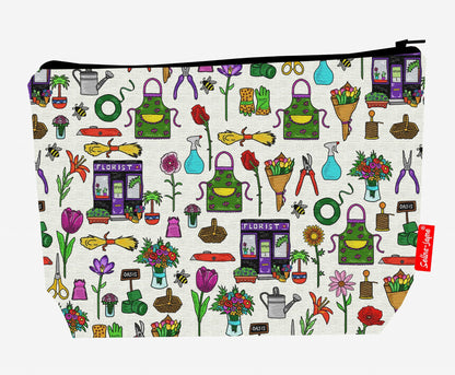 Premium florist wash bag with practical 29cm size and vibrant HD print