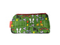 Football cosmetic bag with sport-themed illustration on durable polyester fabric with colour-coordinated zipperootball Cosmetic Bag by Selina-Jayne