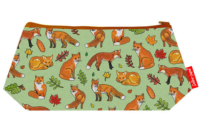 Premium Fox makeup bag featuring wipe-clean lining and colourfast HD print, perfect gift for wildlife lovers