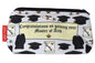 Graduation MA cosmetic bag with postgraduate achievement illustration on durable polyester fabric with colour-coordinated zipper