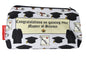 Graduation MSc cosmetic bag with postgraduate science achievement illustration on durable polyester fabric with colour-coordinated zipper
